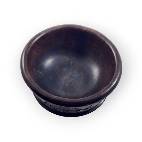 Vintage Hand Carved Wooden Small Gaucalmole Snack Bowl Tribal African Folk Art - Picture 6 of 9